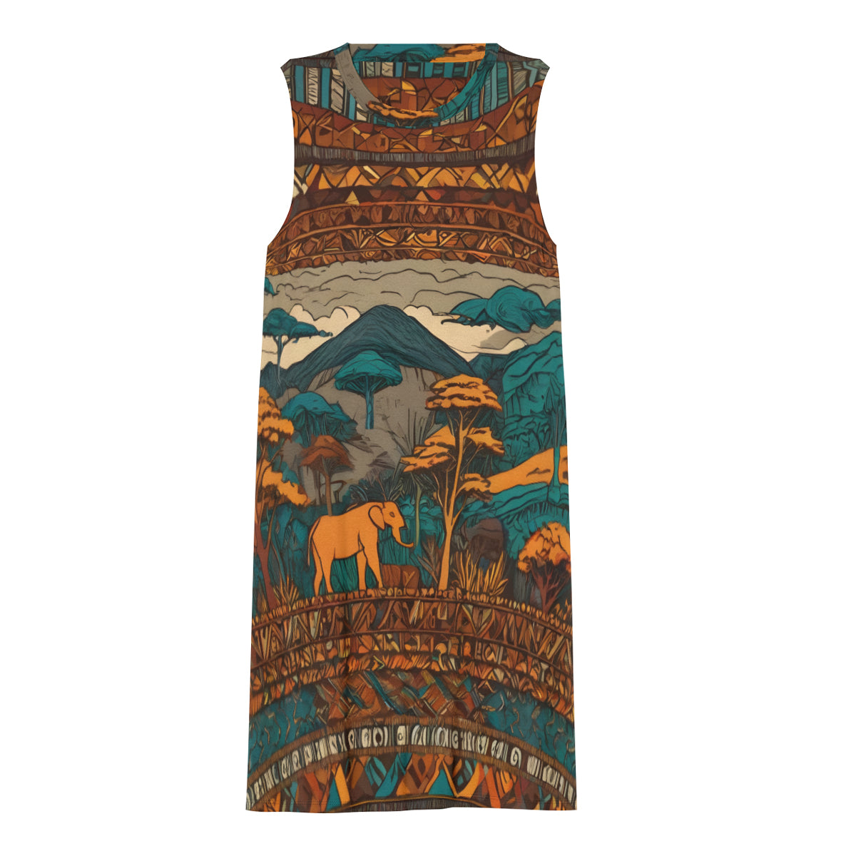 Beautiful Landscape Women's Casual Dress | Polyester