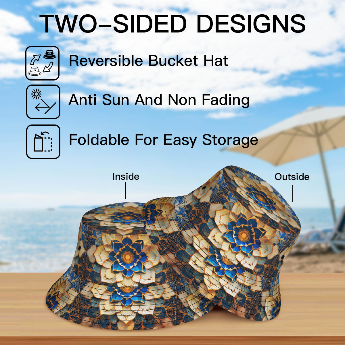 Floral Pattern Fisherman Hat