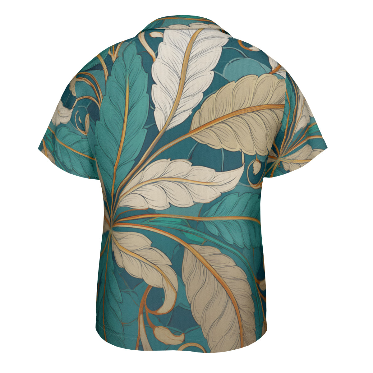 Tropical Leaves Short Sleeves Shirt