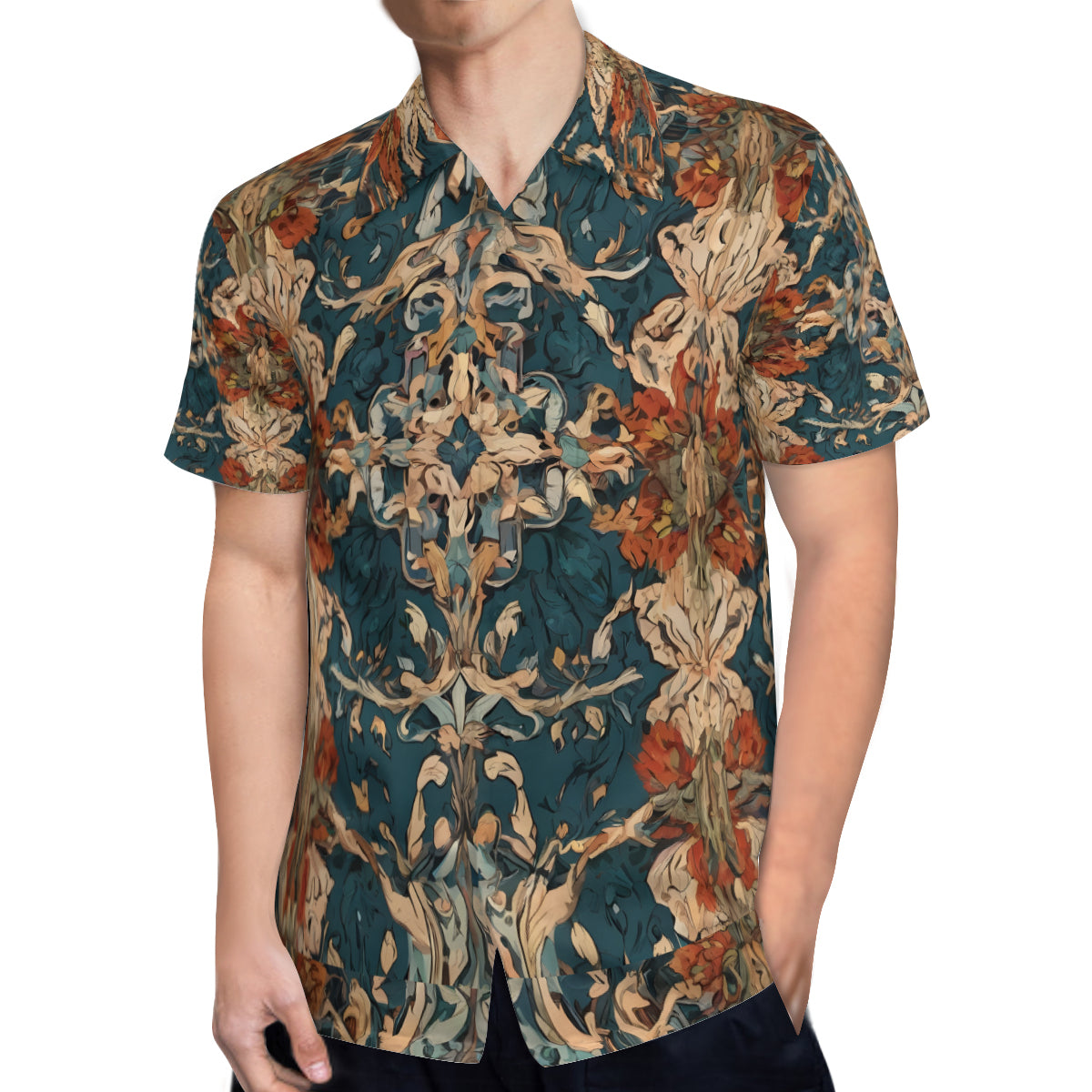 Abstract Design Hawaiian Shirt | Polyester