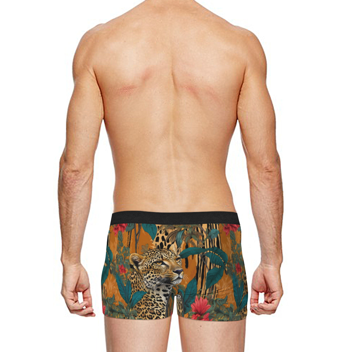 Warrior Animal Men's Underwear (Front and Back Design)丨Polyester