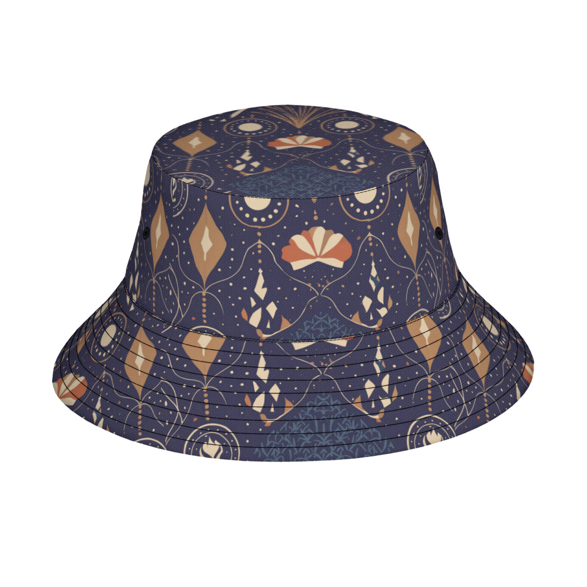 Abstract Blue Fisherman Hat