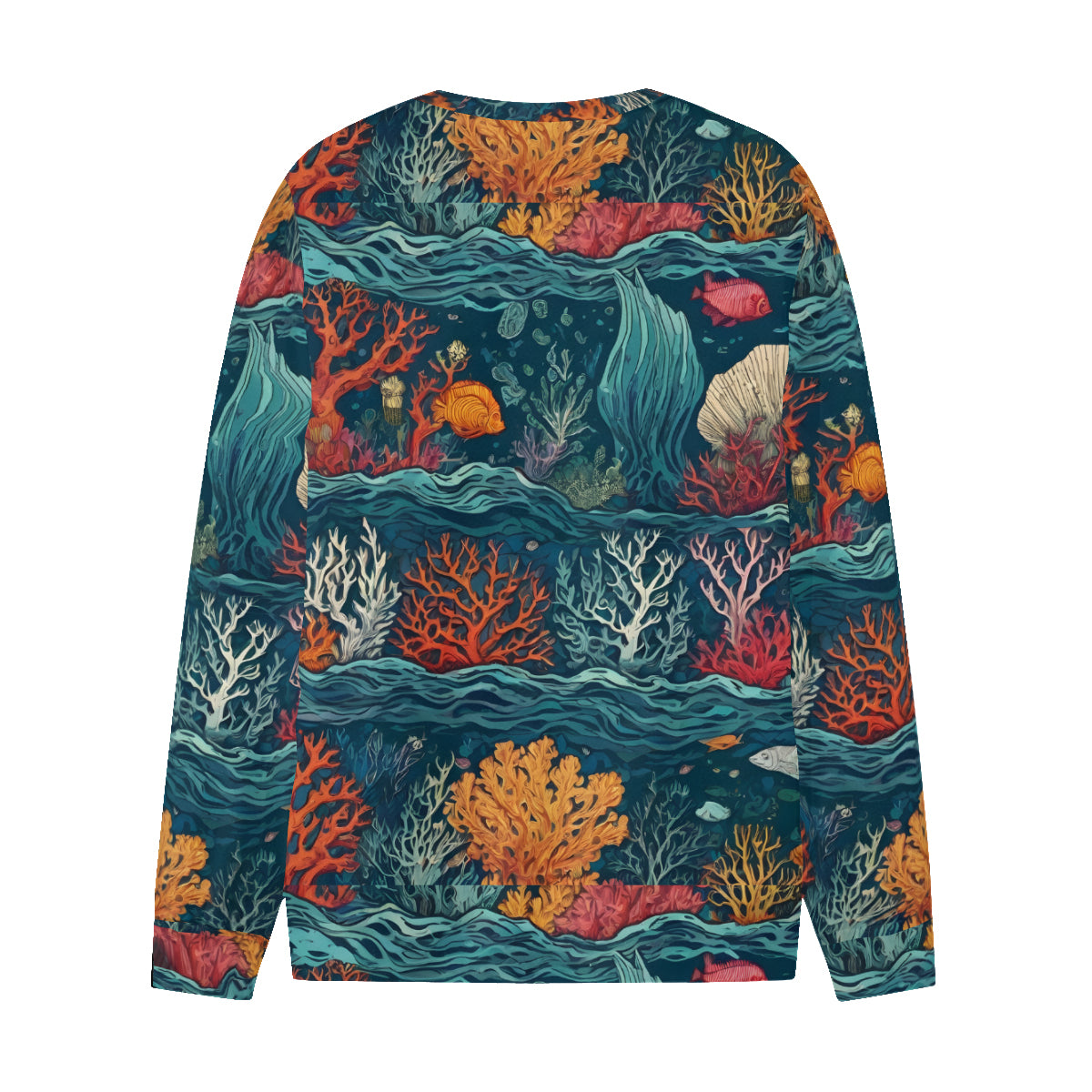 Under Sea Beauty Men's O-Neck EU Size Long-Sleeved T-Shirt | 180GSM Cotton