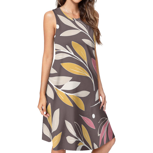 Golden Branches Women's Casual Dress