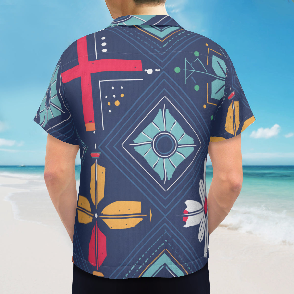 Abstract Pattern Men's Short Sleeves Shirt