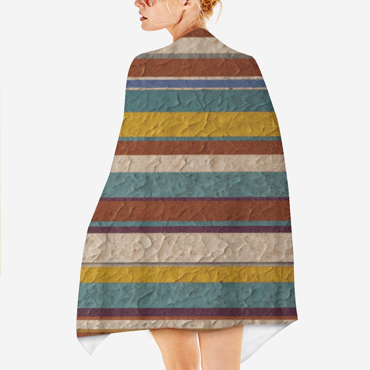 Strip Design Beach towel (comfortable model)｜Polyester