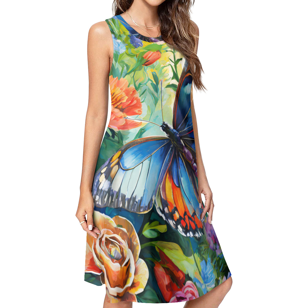 Butterfly Women's Casual Dress | Polyester