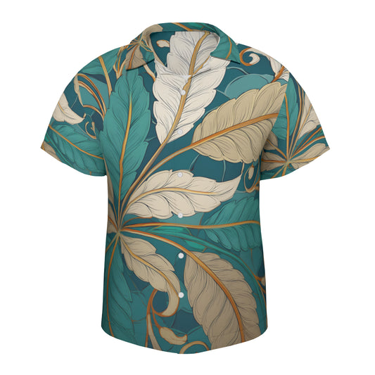 Tropical Leaves Short Sleeves Shirt