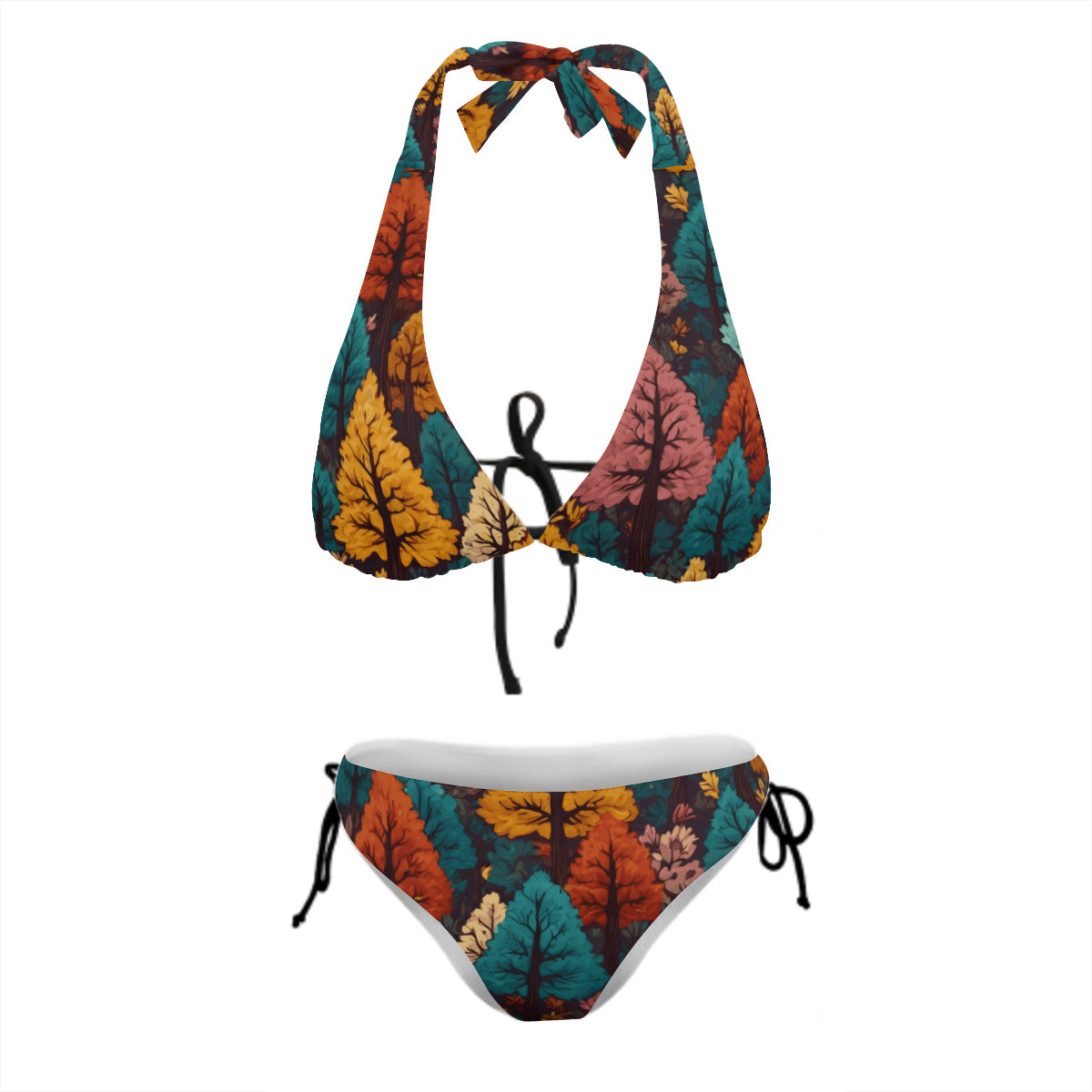 Beautiful Floral Bikini Swimsuit (Multi-Faceted Design)｜Polyester+Spandex
