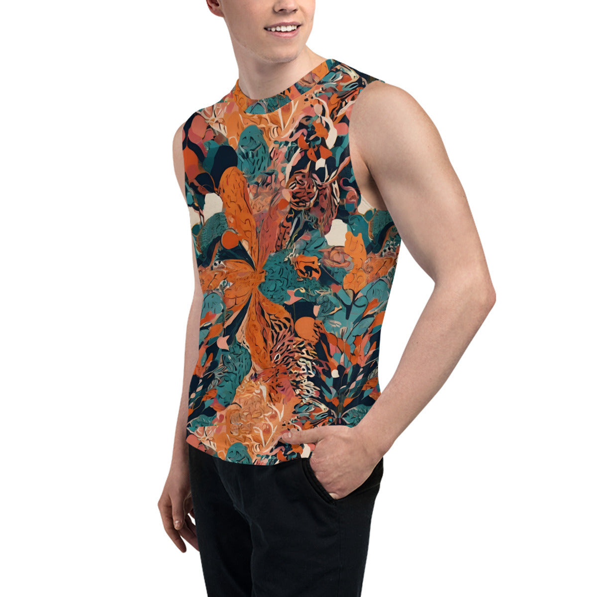 Abstract Vibes Men's Sleeveless Vest