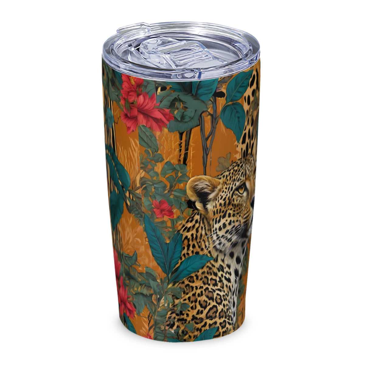 Warrior Leopard Outdoor Travel Carry Tumbler (600ml/20oz) | Stainless Steel 304