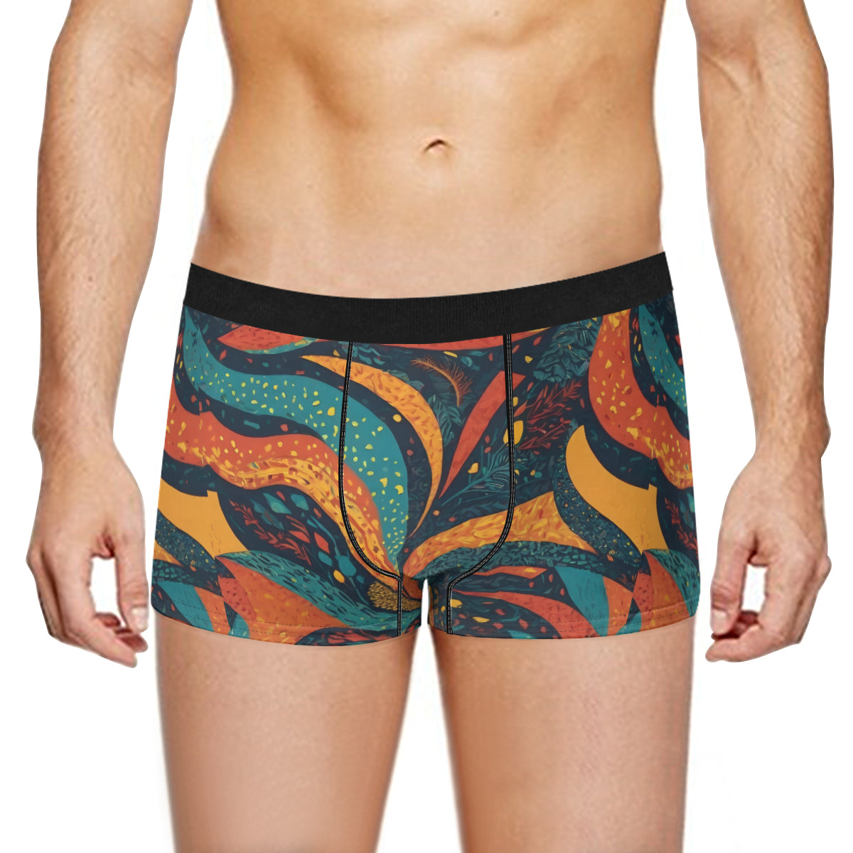 Abstract Beauty Men's Underwear (Front and Back Design)丨Polyester