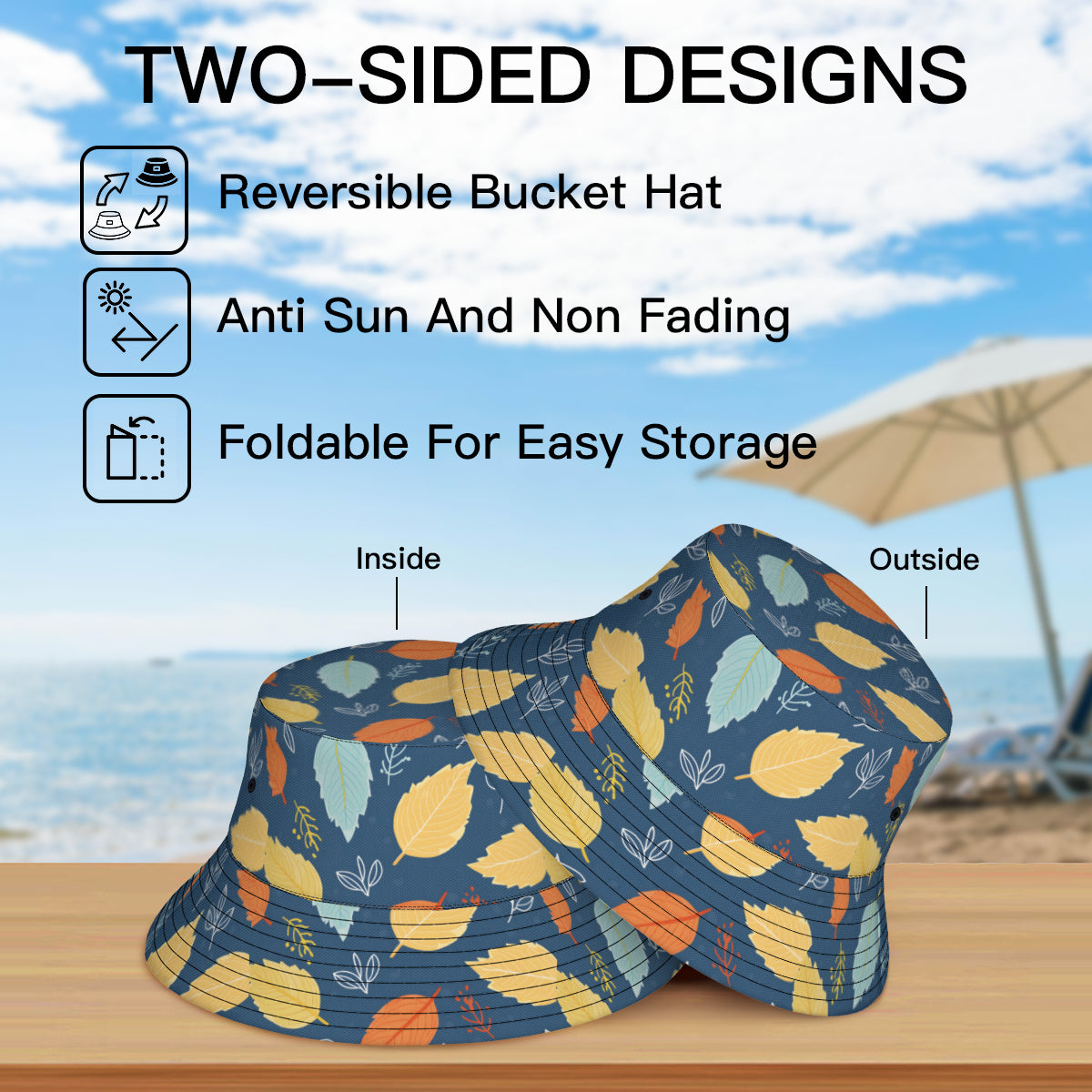 Beautiful Floral Fisherman Hat | Polyester