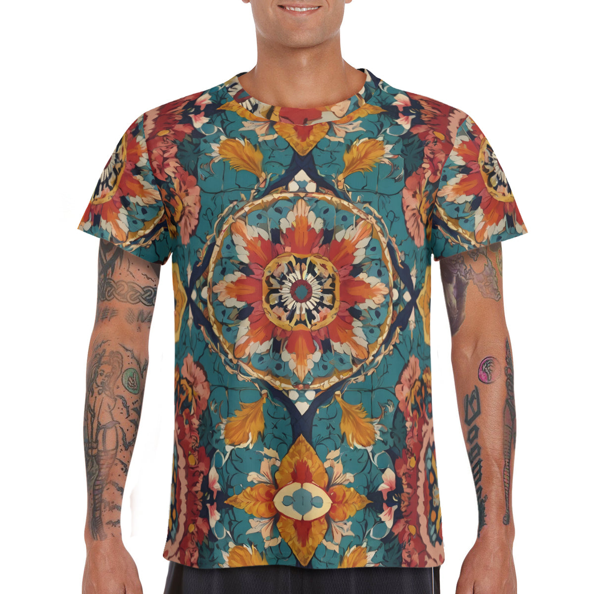 Abstract Design Men's Comfort T-Shirt | 190GSM 95%Polyester 5%Spandex