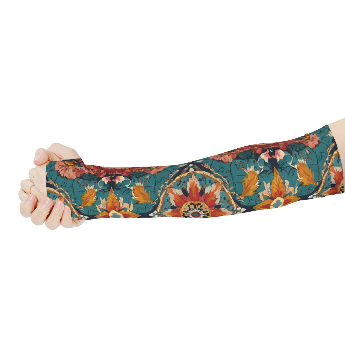 Abstract Design UV-Proof Cool Arm Cover Sunscreen Gloves | Polyester
