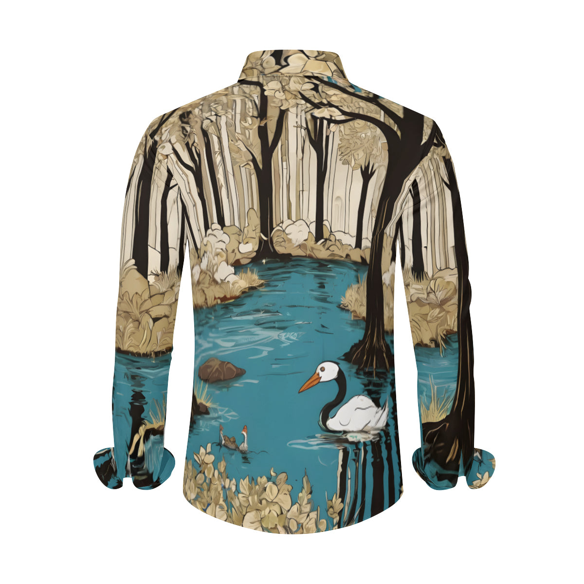 Landscape Wonder Men's Classic Long-Sleeved Shirt | Polyester