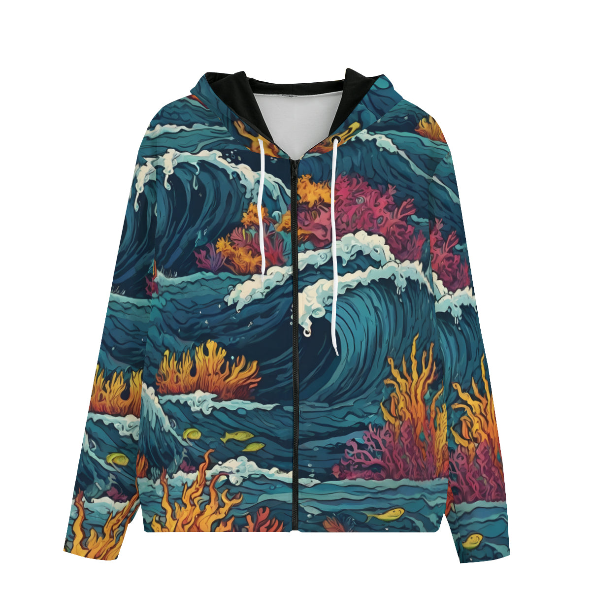 Ocean Vibes Men's Zip Hoodie