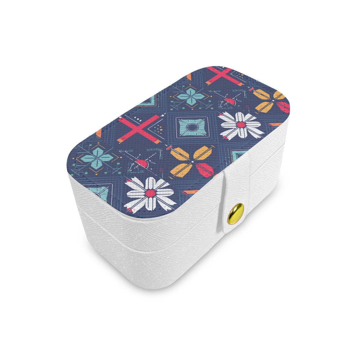 Abstract Pattern Personalized Portable Jewelry Box