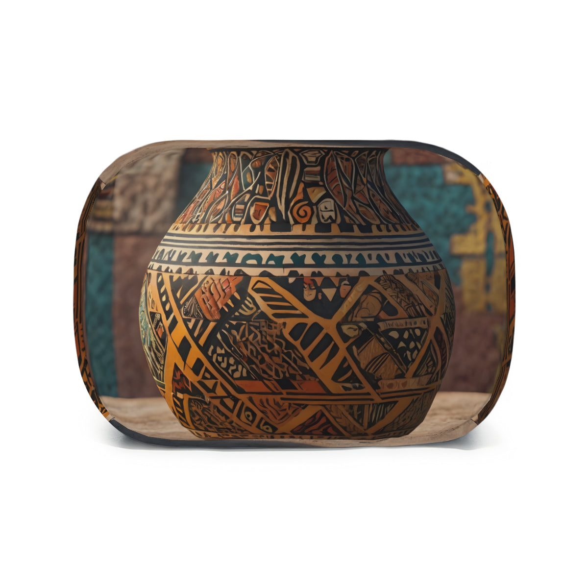 Golden Pot personalised canvas handheld insulated lunch bag (with side pocket)｜Polyester