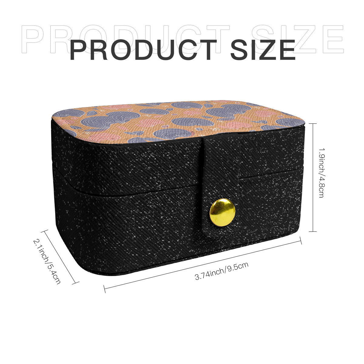 Abstract Personalized Portable Jewelry Box
