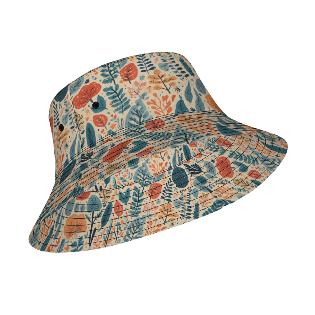 Abstract Floral Fisherman Hat | Polyester