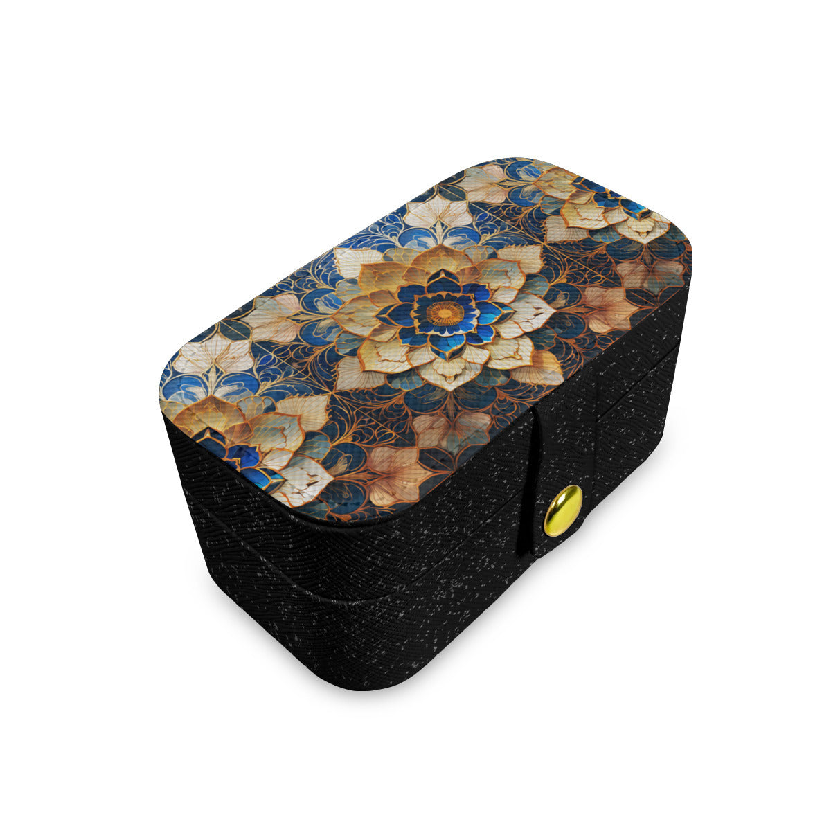 Elegant Floral Personalized Portable Jewelry Box