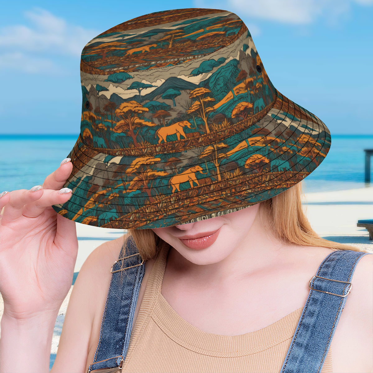 Beautiful Landscape Double-Sided All-Over Print Fisherman Hat | Polyester