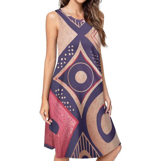 Abstract Print Women's Casual Dress