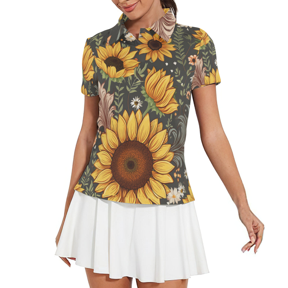 Sunflower Women's Short-Sleeved Polo Shirt