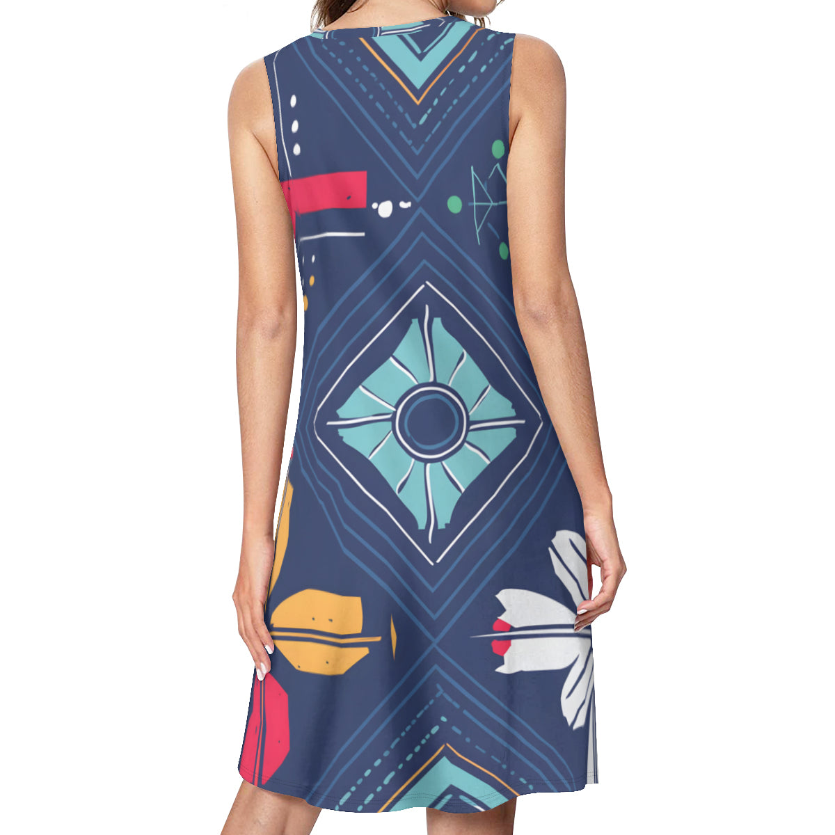 Abstract Pattern Women's Casual Dress