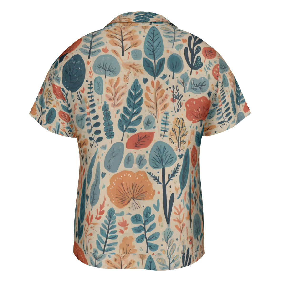 Abstract Floral Hawaiian Shirt (No chest pocket) | Polyester