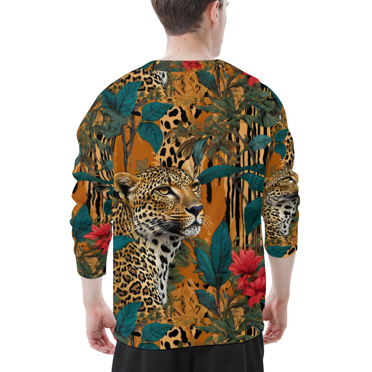 Warrior Animal Men's O-Neck EU Size Long-Sleeved T-Shirt | 180GSM Cotton