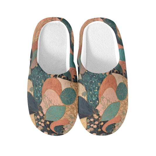 Abstract Wonder Personalized Warm Cotton Slippers