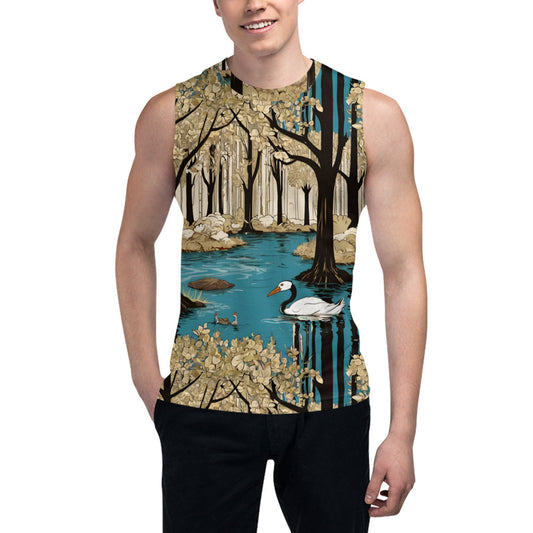 Landscape Wonder Men's Sleeveless Vest｜Polyester