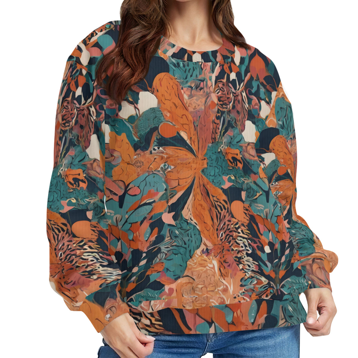 Abstract Vibes Crew Neck Sweater