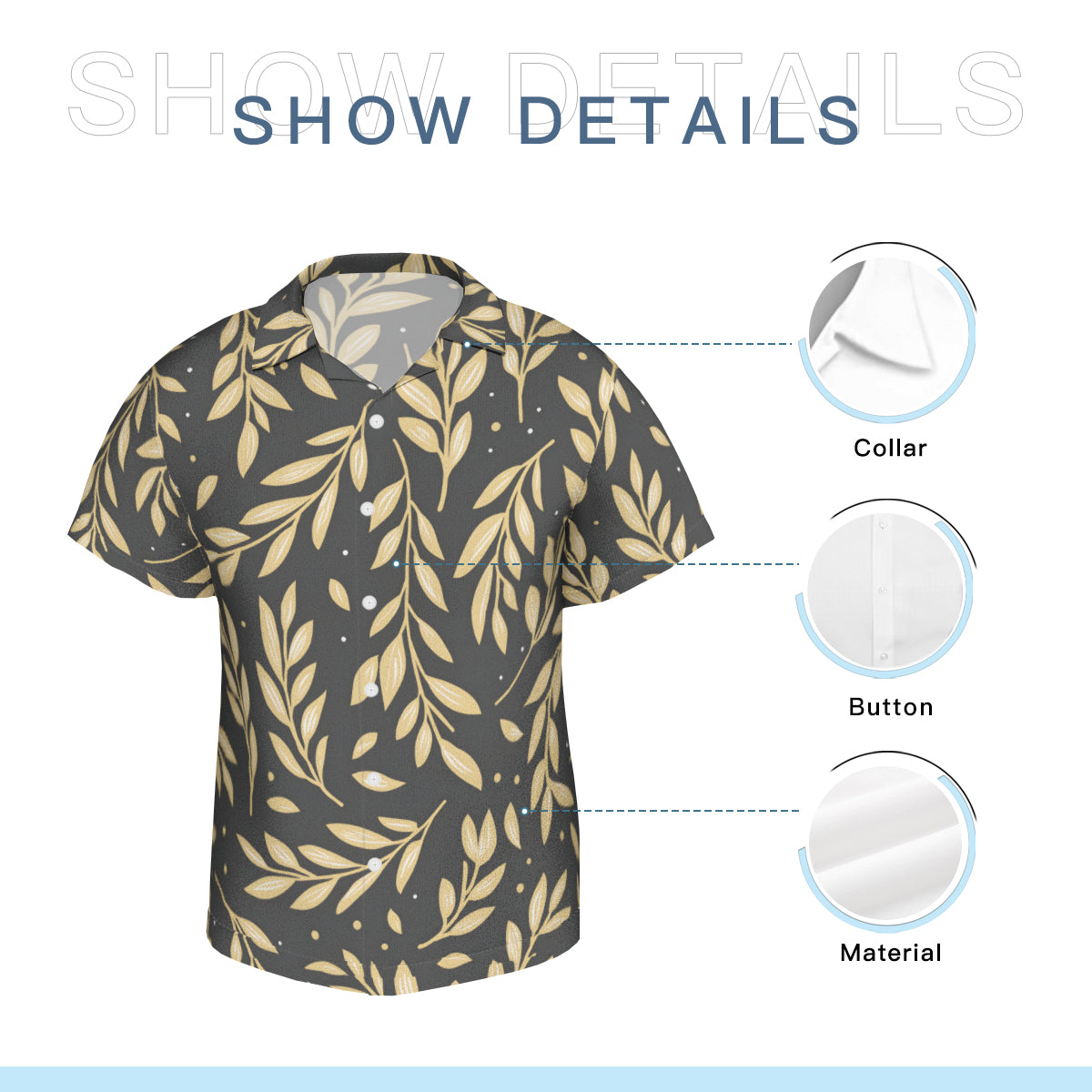 Golden Branches Hawaiian Shirt