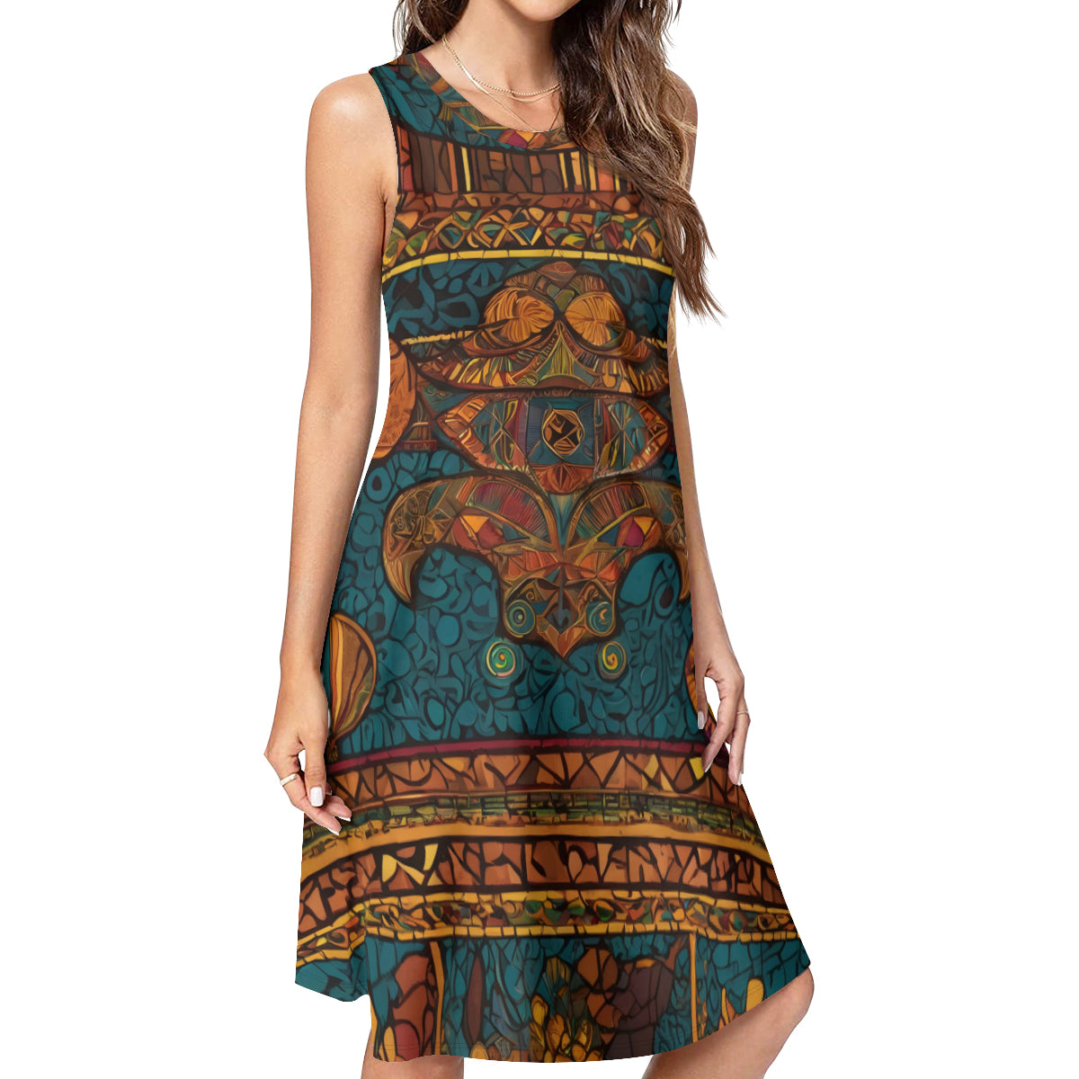 African Design Women's Casual Dress | Polyester