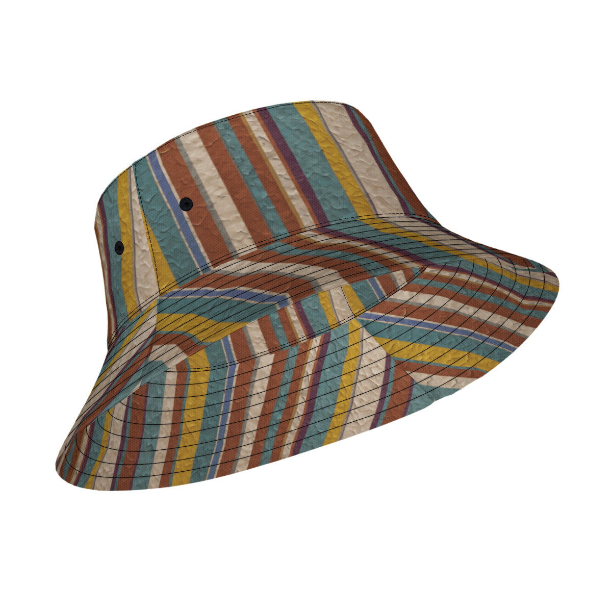 Strip Design Fisherman Hat | Polyester