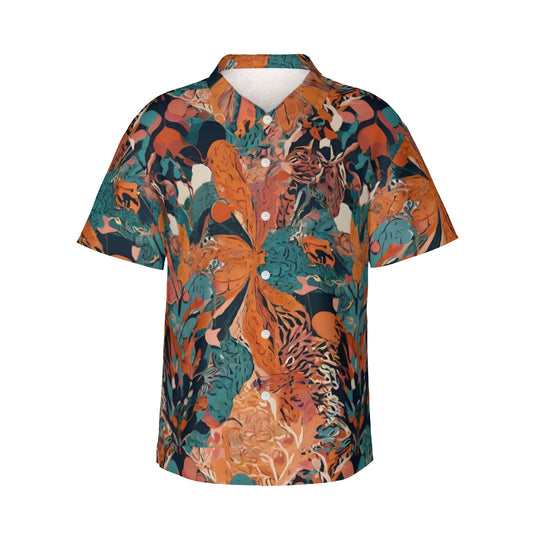 Abstract Vibes Men's Short-Sleeve Hawaiian Shirt