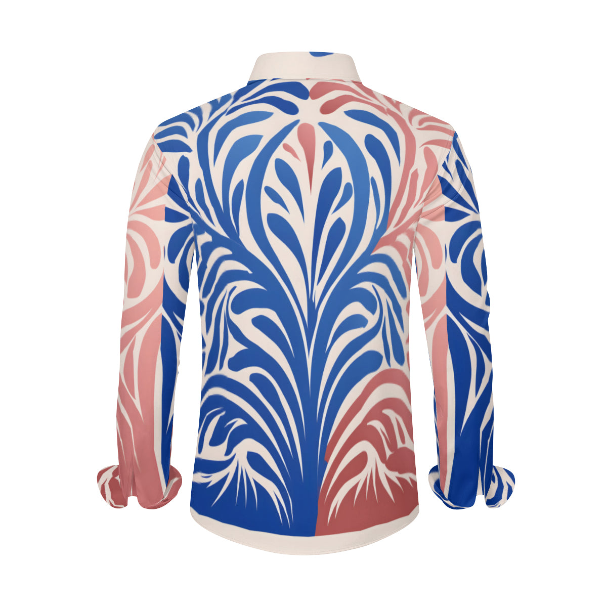 Abstract Vibrant Long Sleeves Men's Shirt