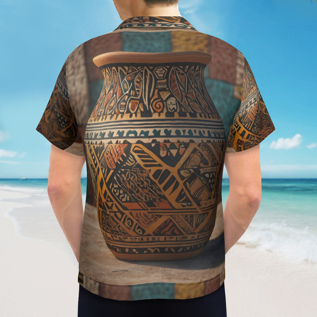 Golden Pot Hawaiian Shirt (No chest pocket) | Polyester