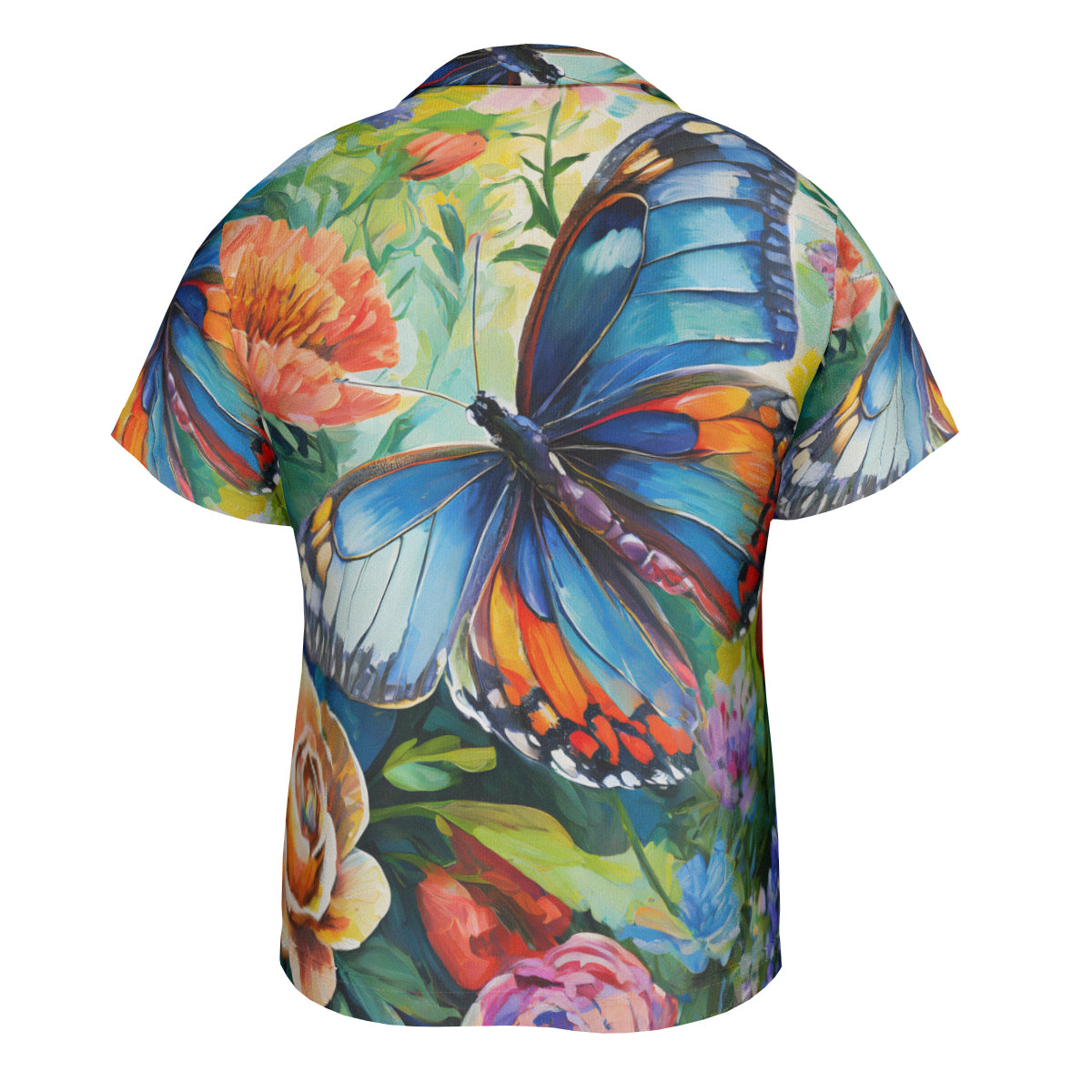 Abstract  Floral Hawaiian Shirt（No chest pocket) | Polyester