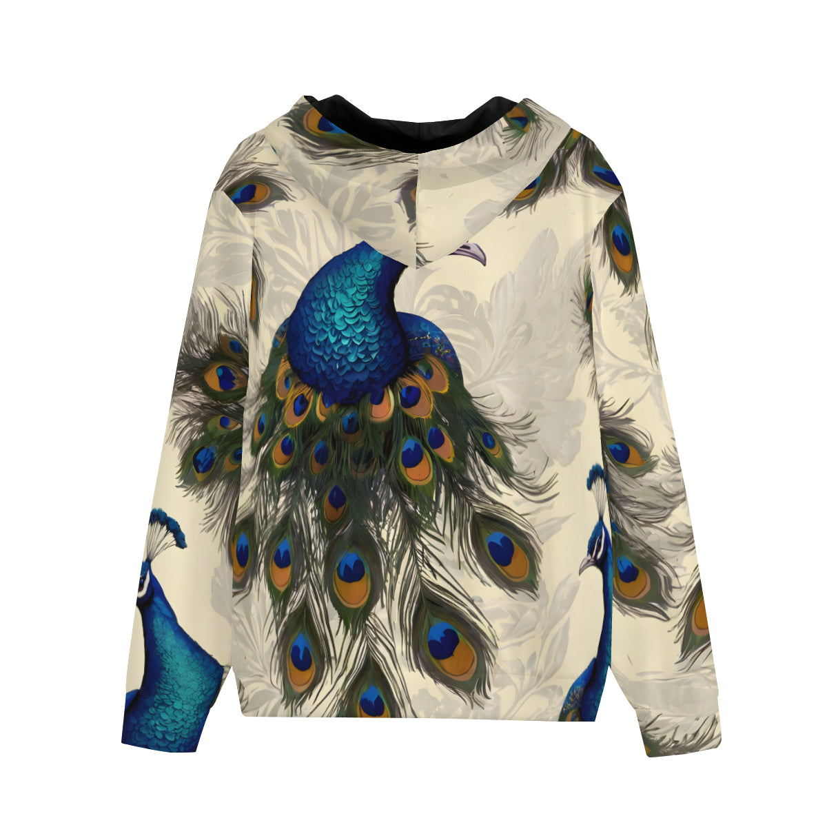 Peacock Design Men's Zip Hoodie