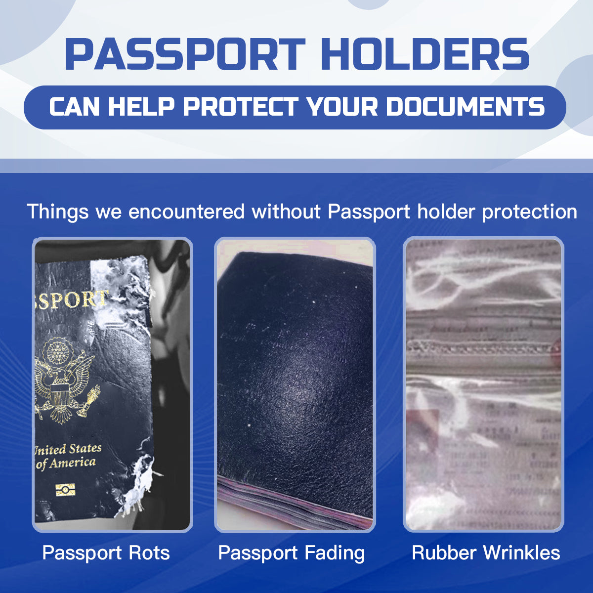 Strip Design Personalized Custom Passport Cover Passport Holder | PU
