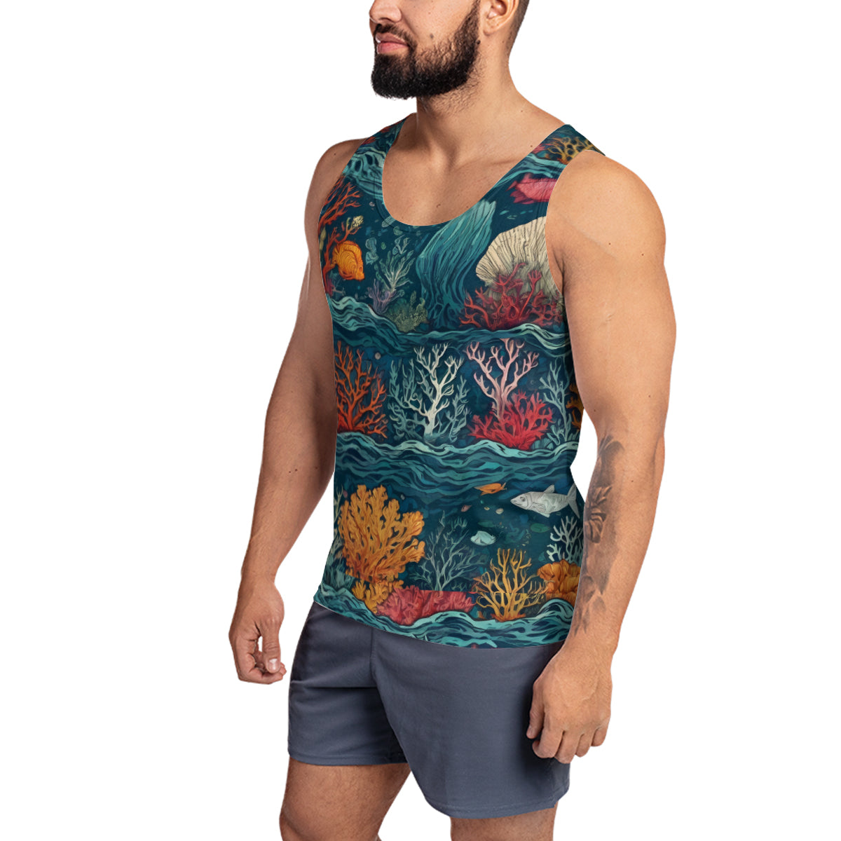 Under Sea Beauty Men's Vest (Euro-Size) | Polyester