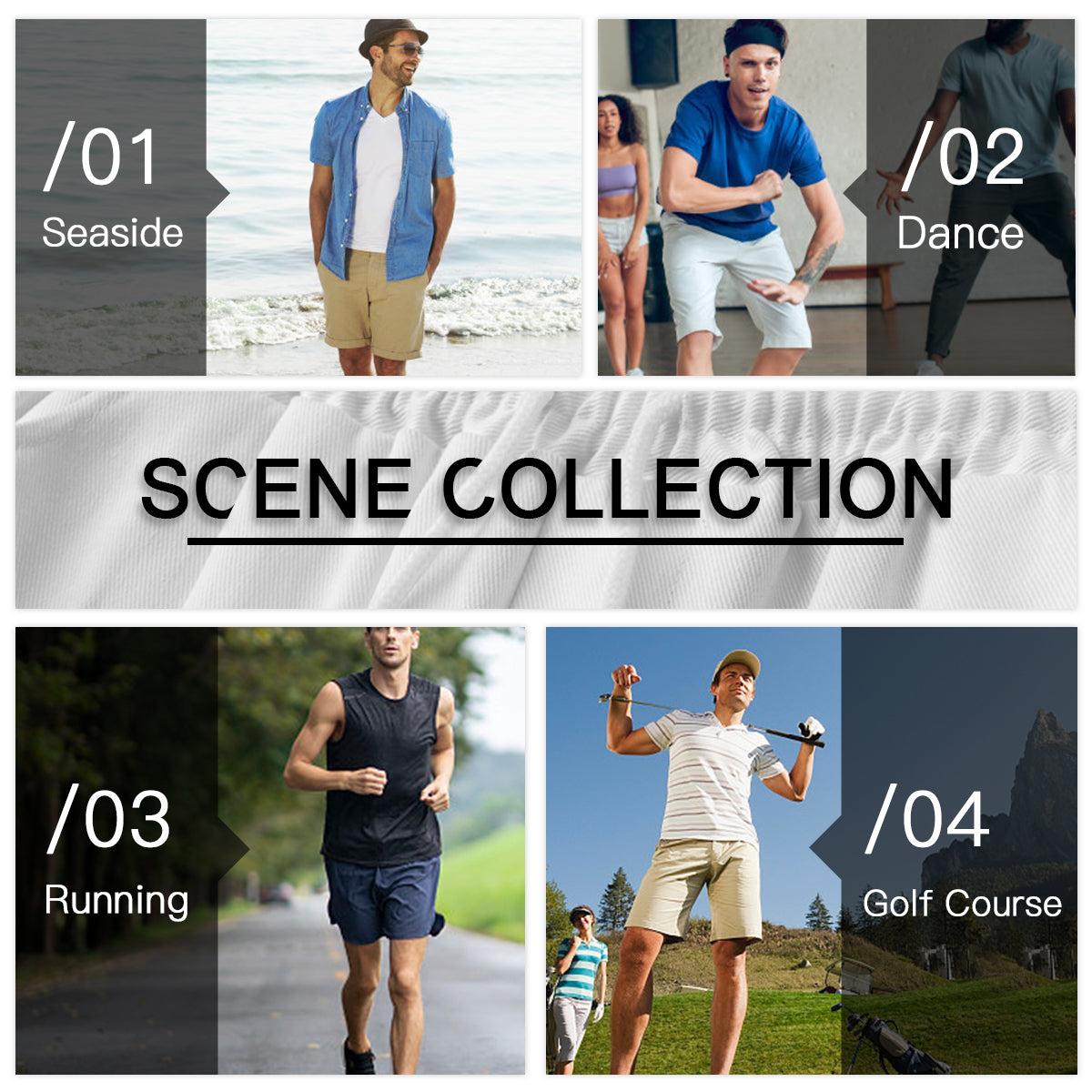 Under Sea Beauty Men's Casual Short Pants | Polyester
