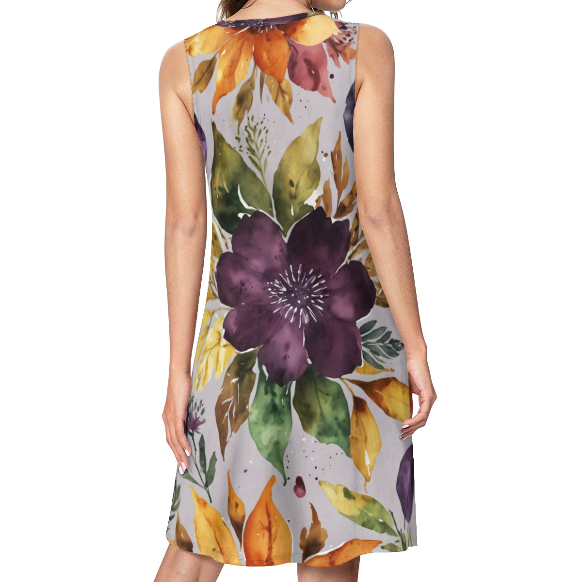 Floral Women's Casual Dress | Polyester