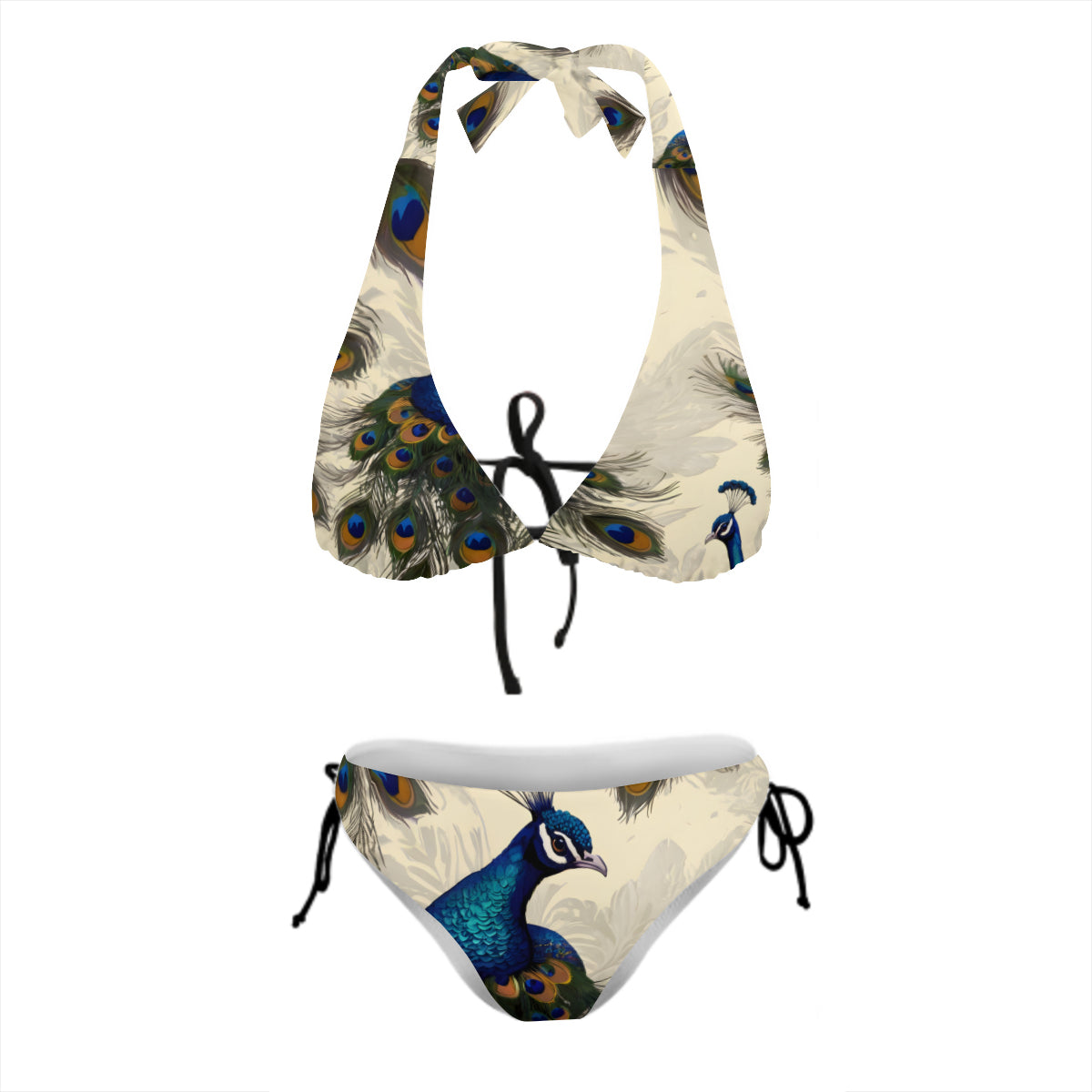 Peacock Design Women's Bikini Swimsuit | Polyester