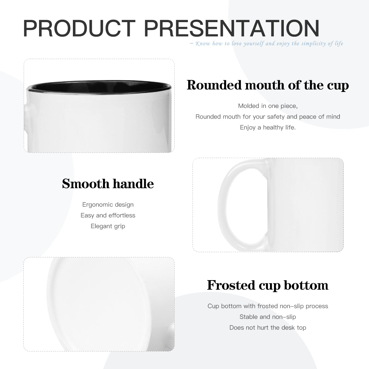 Under Sea Beauty Personalized Internal Black Mug (325ml/11oz) | Ceramic