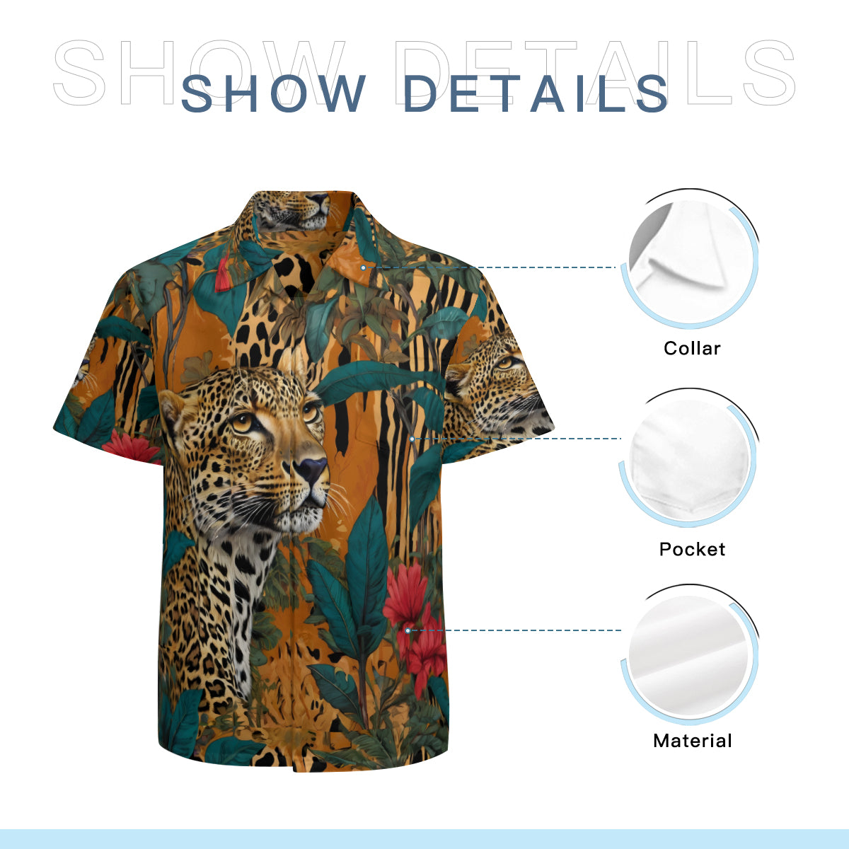 Warrior Leopard Hawaiian Shirt | Polyester